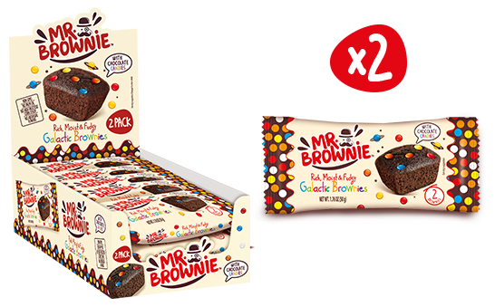 Mr Brownie Galactic Brownies 24 x 2pk Display Case x 50g