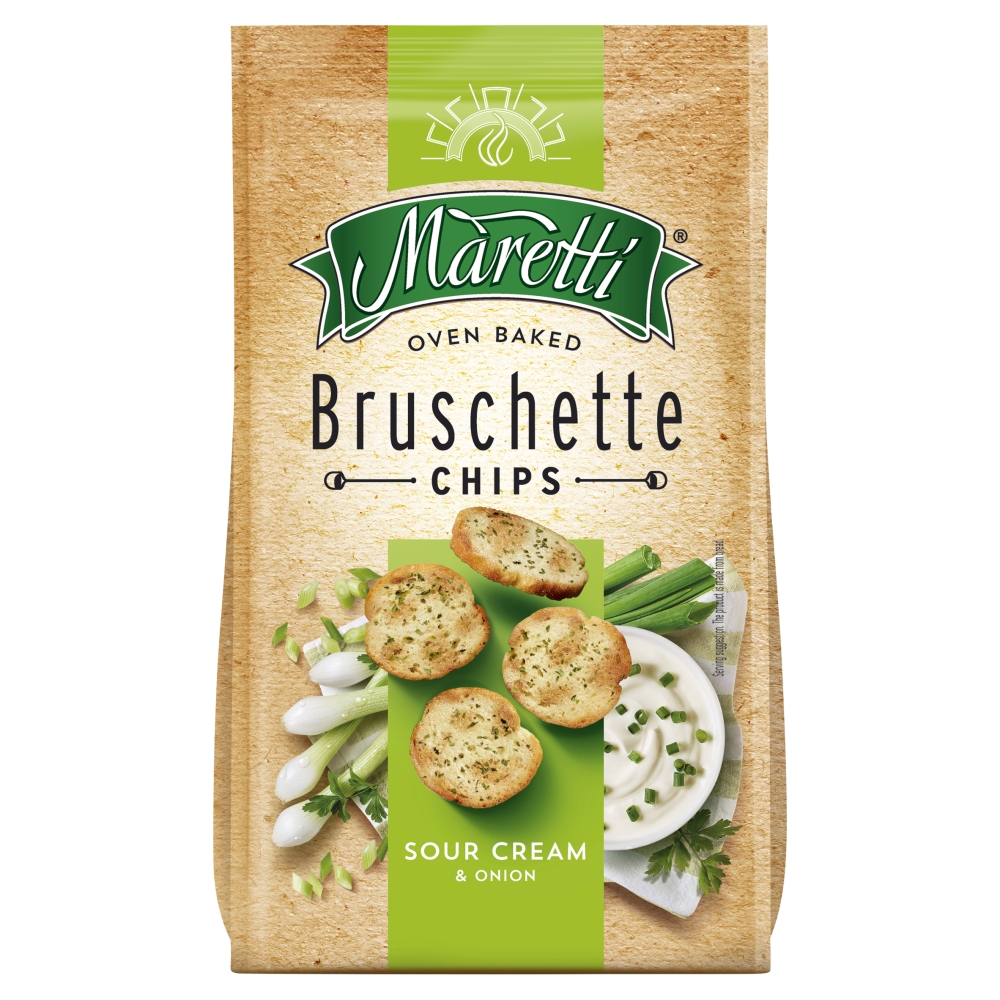 Maretti Bruschette Chips Sour Cream & Onion 15 x 70g