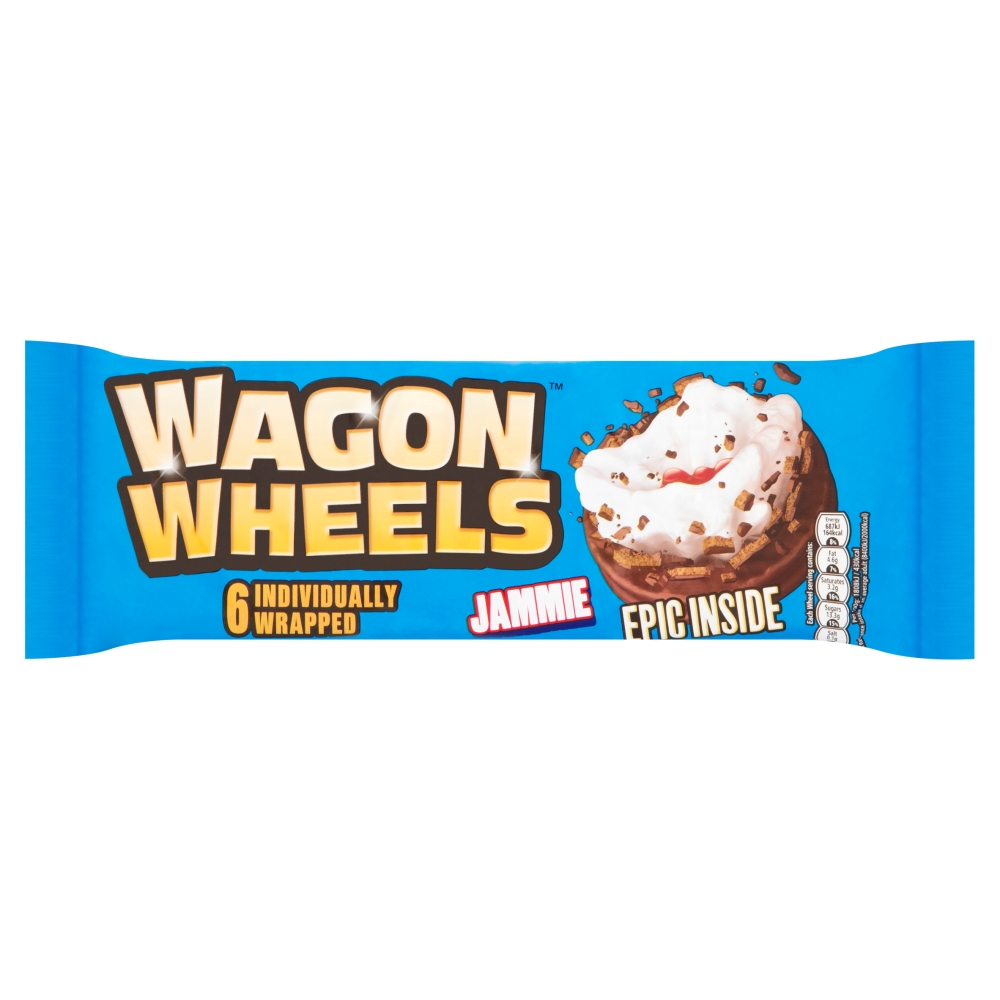 Burtons Jammie Wagon Wheels 16 x 6pk x 229g