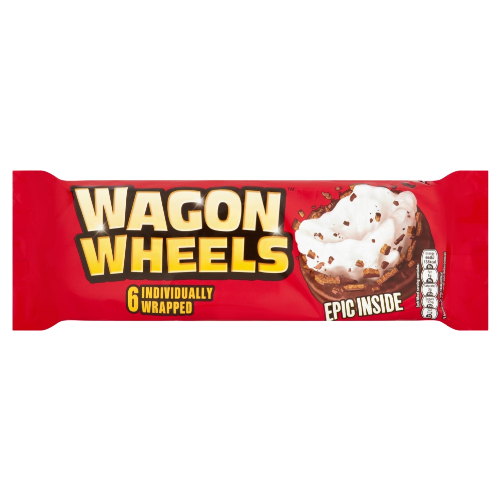 Burtons Wagon Wheels 16 x 6pk x 220g
