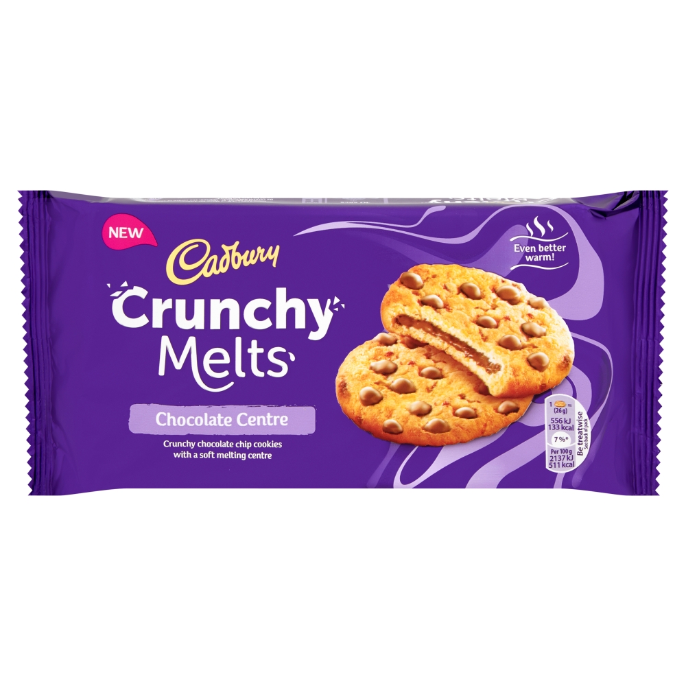 Cadbury Crunchy Melts Chocolate Biscuit 12 x 156g