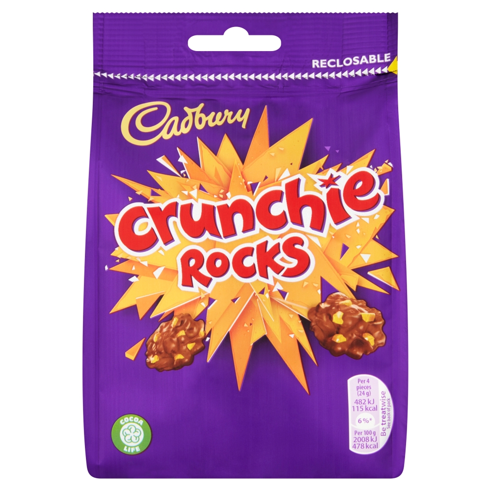 Cadbury Crunchie Rocks Pouch 10 x 110g