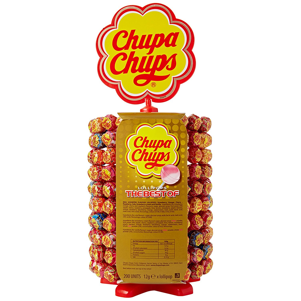 Chupa Chups Single BOBC Wheel Display x 200