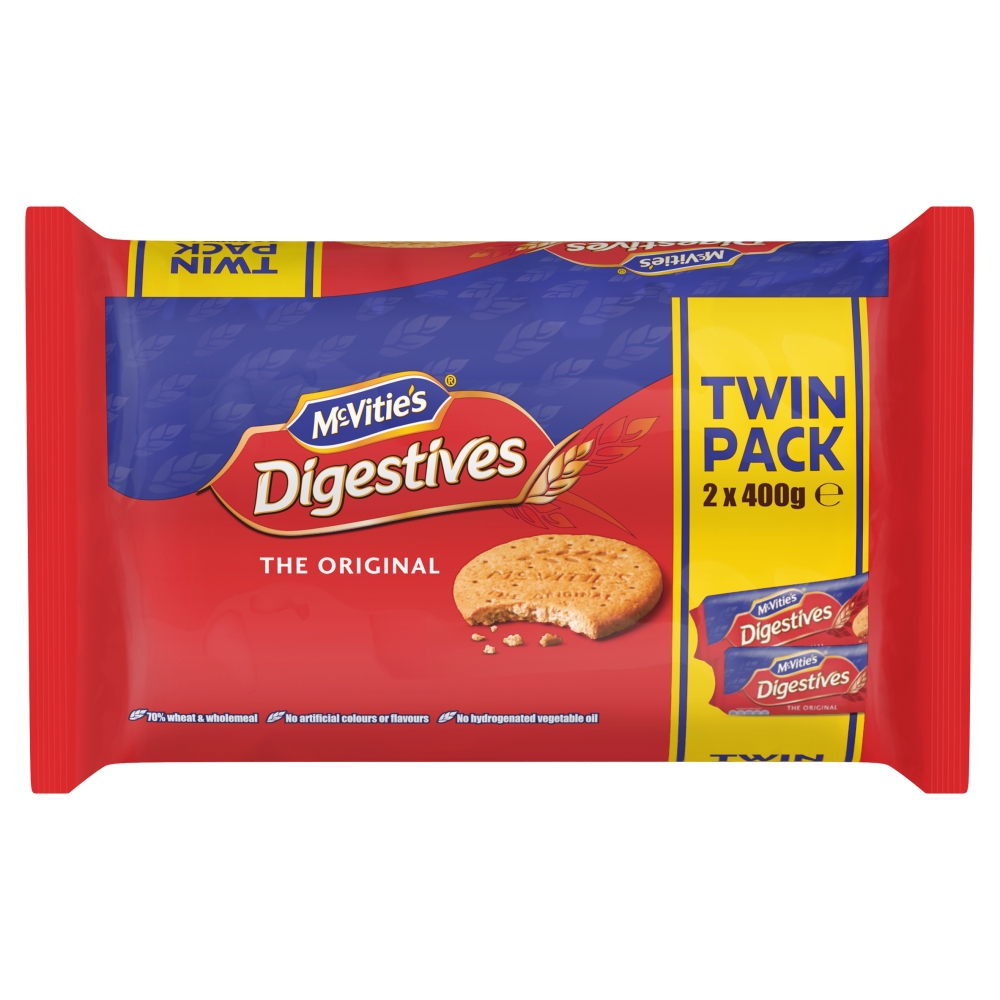 McVities Digestives Twin Pack 9 x (2 x 360g)