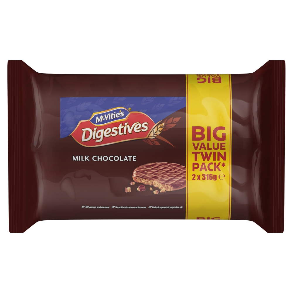 McVities Milk Chocolate Twin Pack 6 x (2 x 266g)