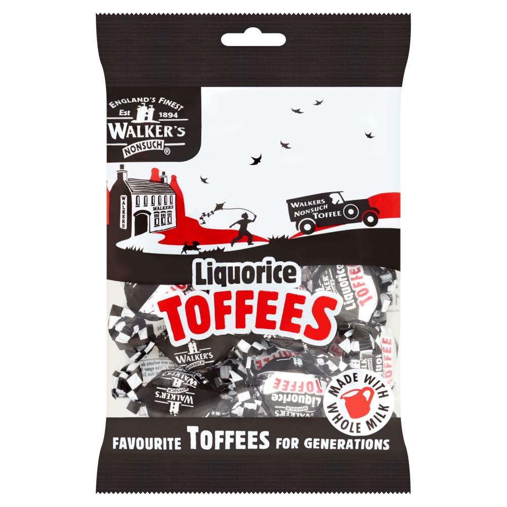 Walkers Liquorice Toffees 12 x 150g