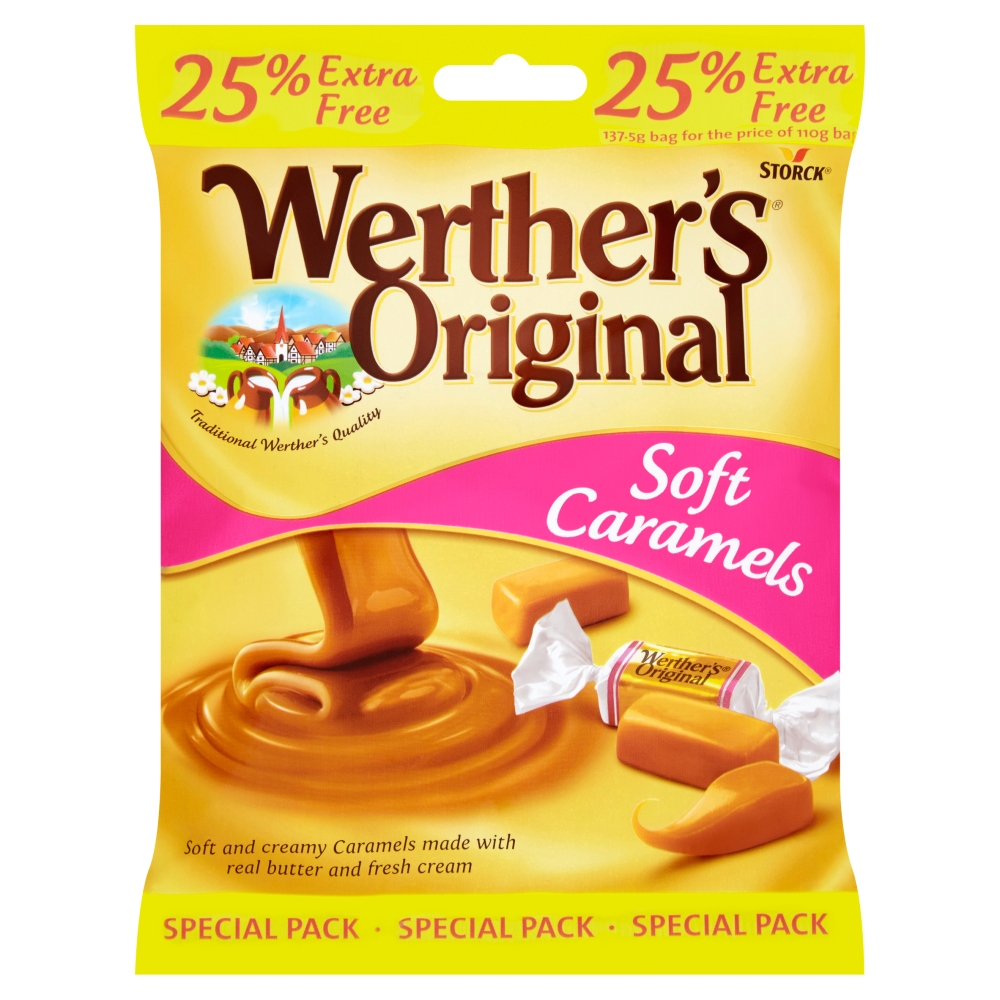 Werthers Soft Caramels Pouch 15 x 125g
