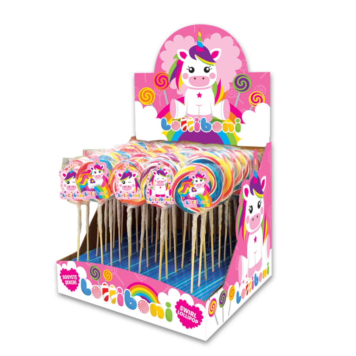 Lolliboni Swirl lollipop 12 x 100g 