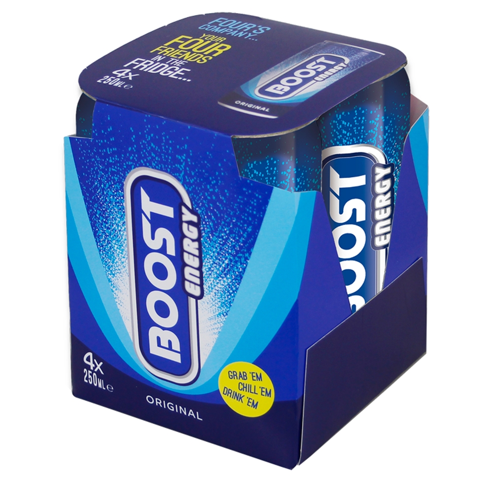 Boost Energy Drink 6 x 4pk x 250ml (DRS)