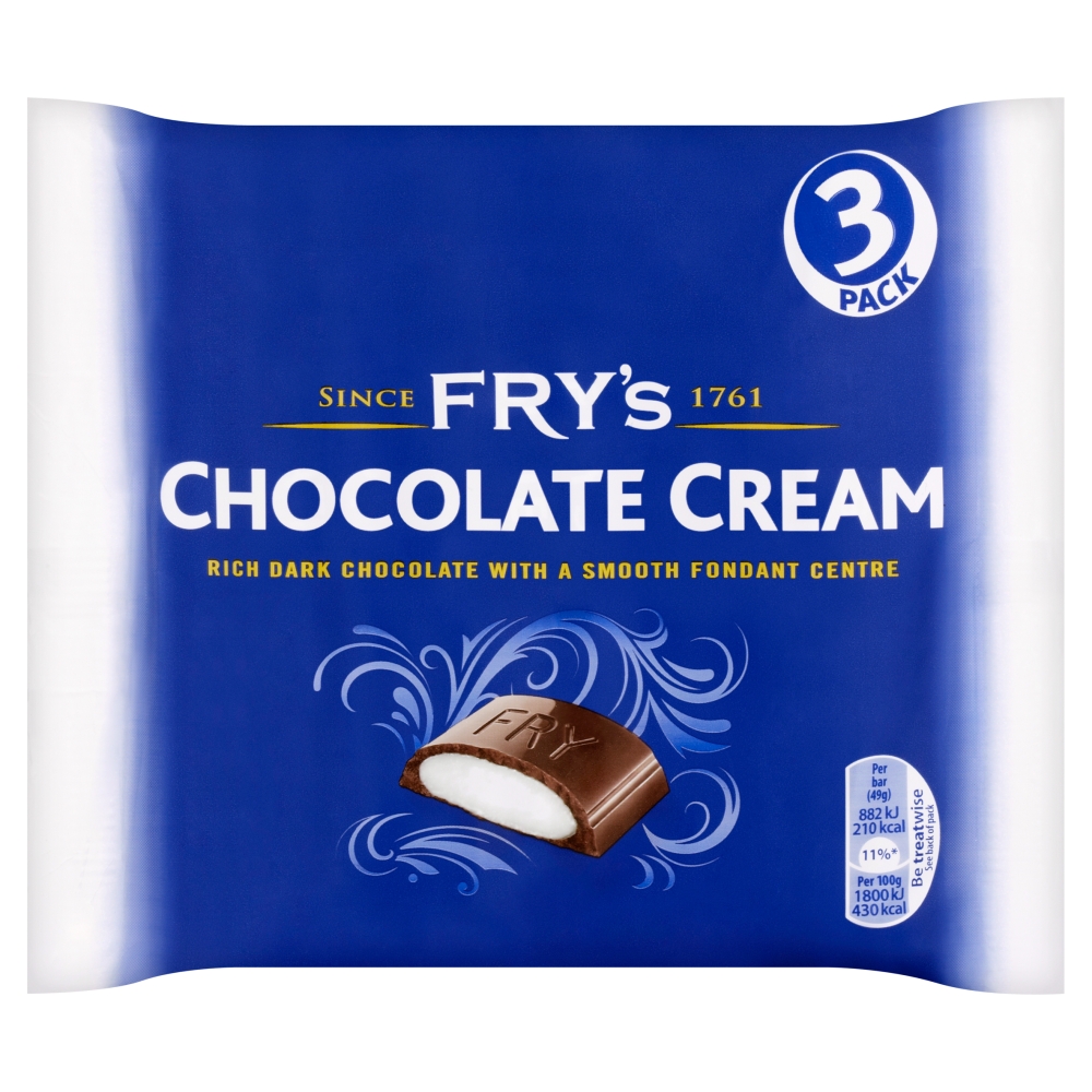 Cadbury Frys Chocolate Cream 16 x 3pk x 147g