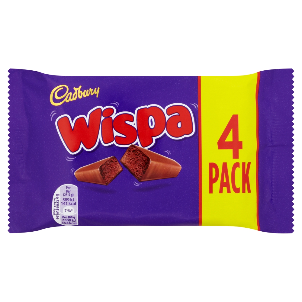 Cadbury Wispa 11 x 4pk x 102g