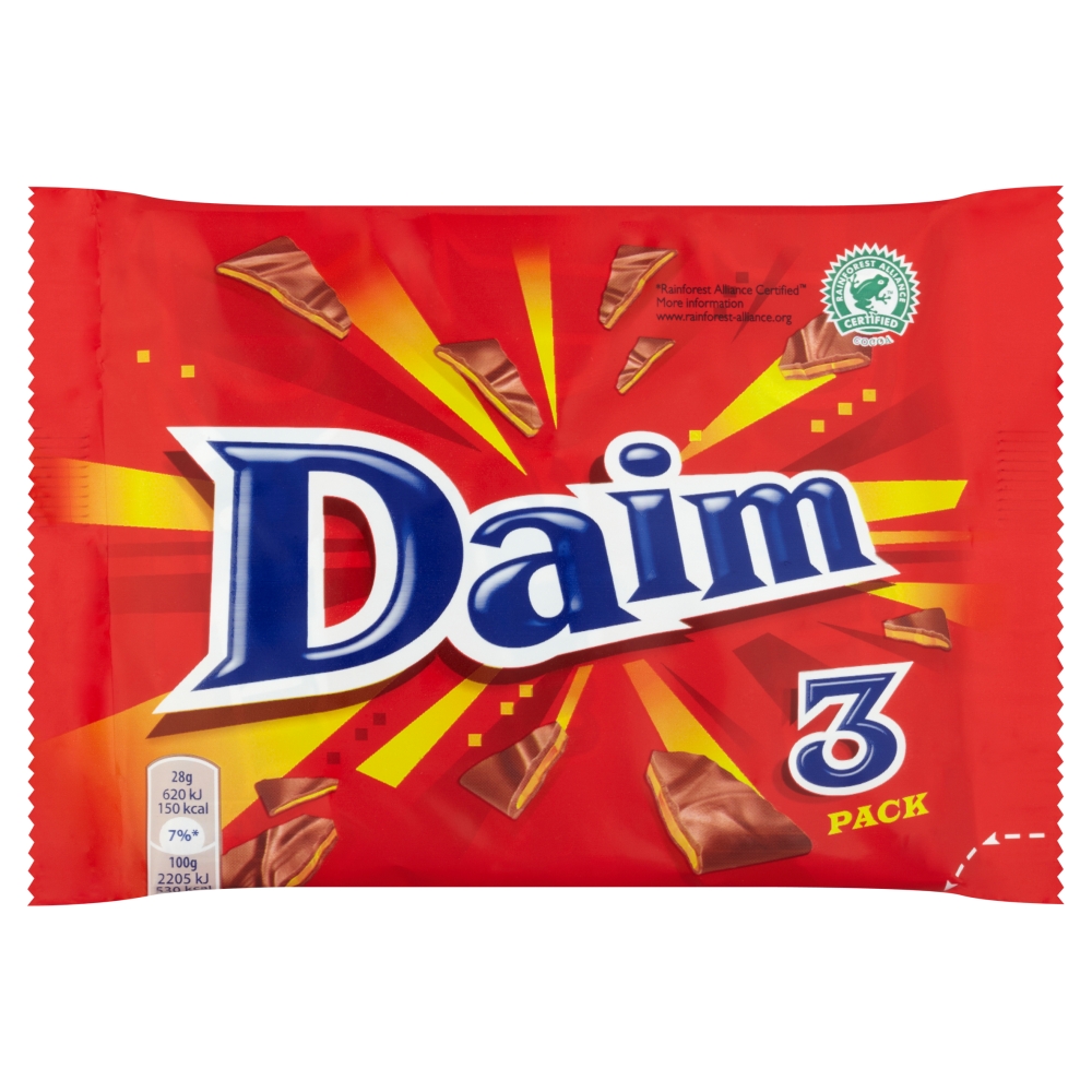 Daim Chocolate Bar 24 x 3pk x 84g